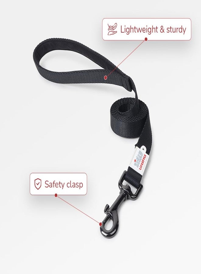 Zigly Lifestyle Classic Dog Leash-Large-Black | Long Padded Leash for Large Dogs | Comfortable Strong Leash for Pets - Image 2